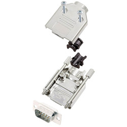 Encitech 6355-8030-01 D-Sub Pin Strip 180&#xB0; 9 Pins Solder Bucket 1pc