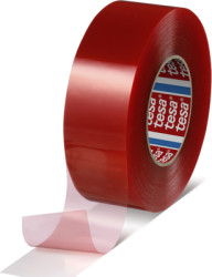 Adhesive tape, 9 x 0.205 mm, double sided, PET film, transparent, 50 m, 04965-00174-00
