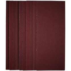 Draper 56329 1/2 Sanding Sheets, 115 x 280mm, 80 Grit (Pack of 10)