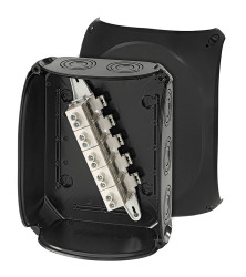 Skrzynka zaciskowa Poliwęglan 112 x 255 x 205mm Czarny IP66, IP67, IP69 HENSEL