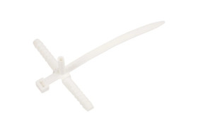 Uchwyt paskowy szybkiego montażu z kołkiem 140mm biały USMPK-10 10mm /50szt./