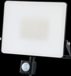 21600065 Miami Sensor LED floodlight, 50 W, 8000 lm, 4000 K, black, IP44