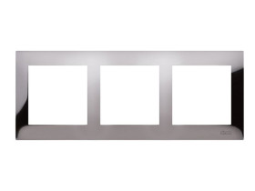 SIMON 54 Ramka 3 potrójna metalowa Ciemna Stal IP20/IP44 DR3/67 KONTAKT SIMON