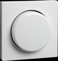 267014 Central plate with Rotary Knob for JOY Dimmer, Pure White