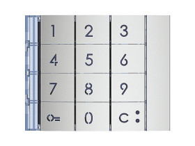 SFERA plakietka modułu klawiatury - aluminium 353001 LEGRAND