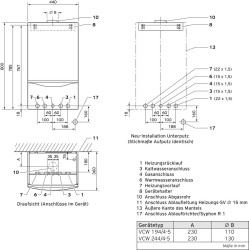 Vaillant VCW 194 LL-Gas Gazowy podgrzewacz wody C (A++ - G)