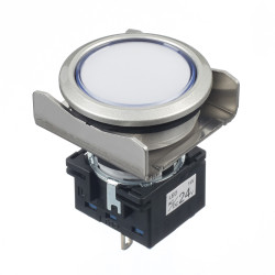 Kontrolka 24V ac/dc Biały Idec średnica wycięcia 26mm Montaż wpuszczany