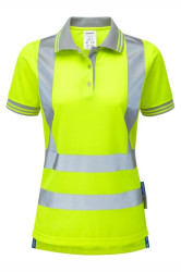 PULSAR® Ladies HV Polo Shirt - Yellow