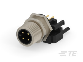 Złącze okrągłe 4-pinowe M12 Panel Wtyk TE Connectivity Męski IP67 M12 Connector