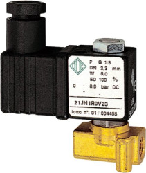 2/2-way solenoid valve, NC, 0-8 bar, 24 V, 5 W, 102890