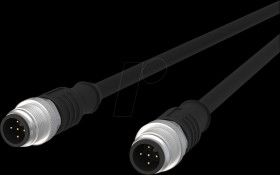 142MDA11050 Sensor cables, M12, 5-pin, plug > plug, 5 m