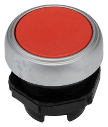 Łeb przycisku, Ø 22 mm, IP69K, IP67, IP66, kolor: Czerwony Sprężyna powrotna, Lovato, Platinum 22 mm