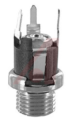 Wtyk zasilania DC Gniazdo DC Montaż na panelu średnica wew: 2.5mm 5.0A 12.0 V.