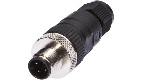 Vk003028, Złącze Kablowe O3-6,5Mm, 4A, 240V, -25-90C, M12 Męskie 4Pin, Ip67, Pbt