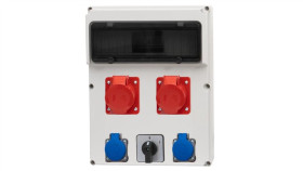 Rozdzielnica Femo 13M - Gniazda 16A 5P, 32A 5P, 2X230v, 0/1(32A) /13 Modułów/