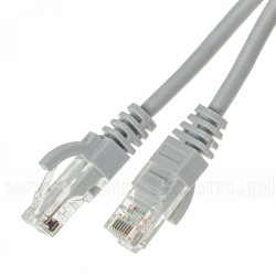 Patchcord UTP, kat5e, 25m, szary, LSOH/LSZH