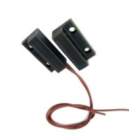 KONT92 Czujnik kontaktronowy, styk NZ szczelina 15 mm - komplet z magnesem, szary