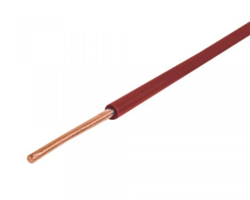 Przewód instalacyjny H07V-U (DY) 1 czerwony /100m/