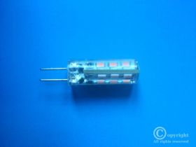 WYPRZEDAŻ! ŻARÓWKA LED G4 1,5W 12V 85LM 2700K SILIKON (10X38MM)