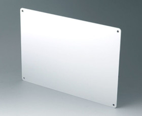 Front plate, aluminum, (W x H x D) 271.5 x 2 x 191.5 mm, gray, B4146106