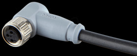 42-10022 SAL M8 x 1, 3-pin, 5 m, cable coupling, angled