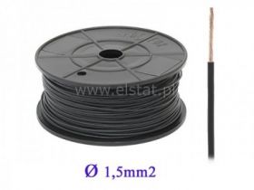 FLRY 1,5mm2 przewód samochodowy czarny linka