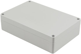 PC enclosure, (L x W x H) 180 x 120 x 45 mm, light gray (RAL 7035), IP68, 1554HL2GY