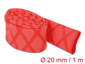 19594 Shrink tube X-pattern non-slip 1 m x 20 mm red
