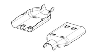 Shielding, 1 pole, for HVA 280 series, 1587718-1