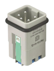 Wkładka złącza dużej mocy 4-pinowe HARTING 10A Męski Quick Lock Proste