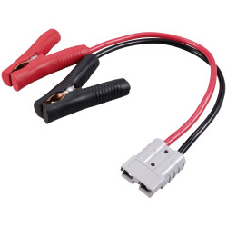 TRU COMPONENTS TC-12195684 Cable High Current Connector to Battery Clips Black