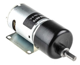 Motoreduktor DC Szczotkowy z przekładnią 84 obr./min 19,8 W 6mm 59 Ncm RS PRO