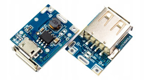 ŁADOWARKA OGNIW 18650 Z PRZETWORNICĄ STEP UP 134N3P ARDUINO