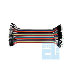 Zestaw 40szt Kabli-zworek 20cm połączeniowych WTYK-GNIAZDO /042 ARDUINO