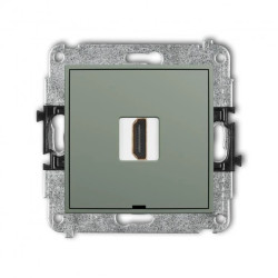 MINI Mechanizm gniazda pojedynczego HDMI 2.1, 8K, bez pola opisowego szałwiowy 61MHDMIBO-5