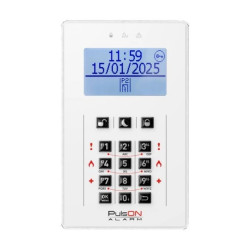 Klawiatura LCD/C z gumowymi przyciskami w kolorze białym PULSON LCD/C WH