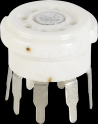 MINIATURPRIKERA Tube socket, B7G, 7-pin, print mounting, ceramic