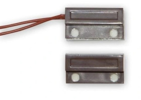 Kontaktron nawierzchniowy, 25mm, nc, brązowy, plastikowy MV-P12 B brązowy