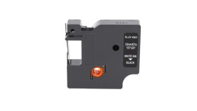 Taśma D1 45021 Do Drukarki Dymo 12Mm 7M Czarna Taśma Biały Nadruk