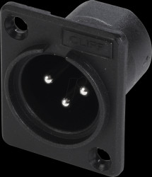 CP3000 XLR connector, 3 poles