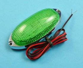 LAMPKA LED GREEN 6xSMD 12V OWALNA DUŻA