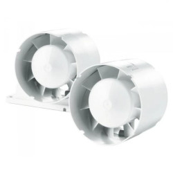 Wentylator kanałowy fi 150 230V 30W 305m3/h 40dB o przepływie mieszanym standard biały 150VKO1