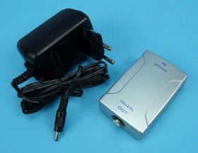 KONWERTER SYG.OPT-&gt;SYG.TV Z ZASILANIEM