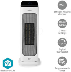 HTFA20WTW Wi-Fi fan heater, 2000 W