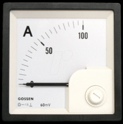 72025 00000 Moving coil meter 0 - 25 A, 72 x 72 mm