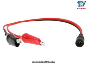 Przewód gniazdo DC 2,1/5,5 na krokodylki