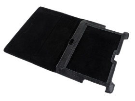 Etui czarne dedykowane do Samsung Galaxy Tab P5100 (skóra naturalna)