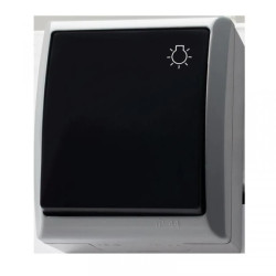 FALA Łącznik hermetyczny zwierny światło IP44 popiel/grafit ŁNH-5H/71/21