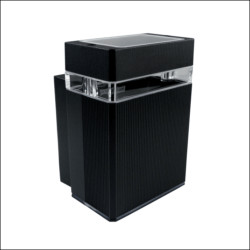 Oprawa ścienna NESSA 1xGU10 czarna IP54 GTV 122254