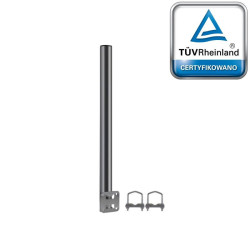 Uchwyt ant. balkon prosty 40cm UBP-38/400-Z uniwersalny